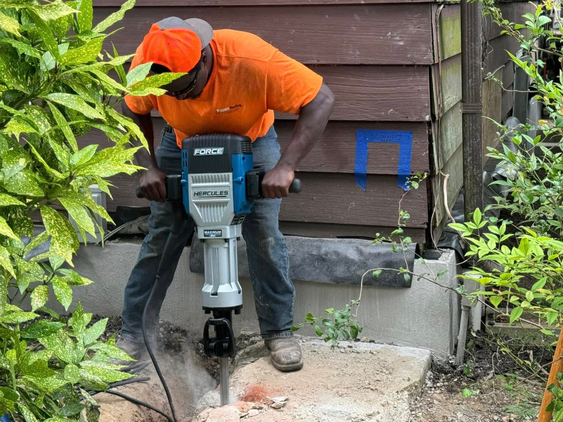 That slab wasn't going to move itself.